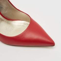 Valentino Dark Red Leather Rockstud Pumps Size 39.5