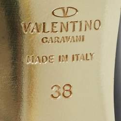 Valentino Black Patent Leather Bow D'orsay Pumps Size 38