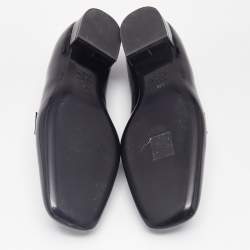 Valentino Black Patent Leather Vlogo Loafers Size 39.5