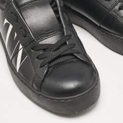 Valentino Black/White Leather VLTN Low Top Sneakers Size 36.5