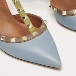 Valentino Multicolor Leather Rockstud Pumps Size 39