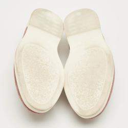 Pre Owned Valentino Dusty Pink Suede Vlogo Leisure Flows Slip On Loafers Size 39