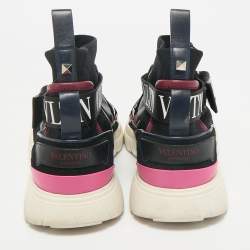 Valentino Multicolor Fabric and Leather VLTN Heroes High Top Sneakers Size 39