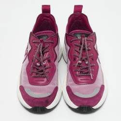 Valentino Multicolor Leather and Mesh Shegoes Sneakers Size 38