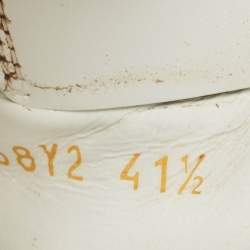 Valentino White Canvas and Leather VL7N Sneakers Size 41.5
