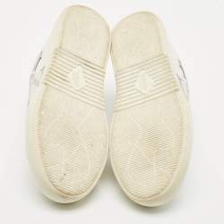 Valentino White Canvas and Leather VL7N Sneakers Size 41.5