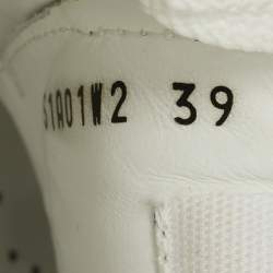 Valentino White Leather Rockstud Untitled Sneakers Size 39