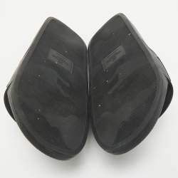 Valentino Black Rubber VLTN Pool Slide Flat Size 40
