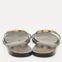 Valentino Transparent PVC VLogo Slide Flats  Size 38.5
