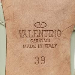 Pre Owned Valentino Multicolor Leather Rockstud Pumps Size 39