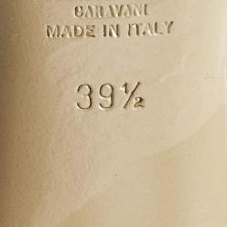 Pre Owned Valentino Black Patent Leather Flower Bow Pointed Toe Pumps Size 39.5