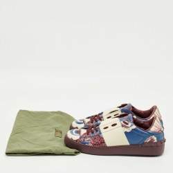 Pre Owned Valentino Multicolor Leather VL7N Lace Up Sneakers Size 40