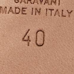 Pre Owned Valentino Black Satin VLogo Slingback Platform Pumps Size 40