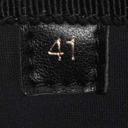 Pre Owned حذاء بوت فالنتينو 03 روز إديشن أتيليه مطاط أسود طول متوسط للساق مقاس 41