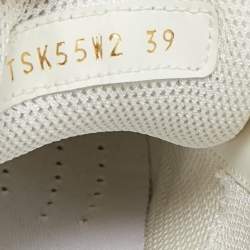 مملوكة مسبقًا Valentino Bounce Size 39 Metallic Leather Low Top Sneakers