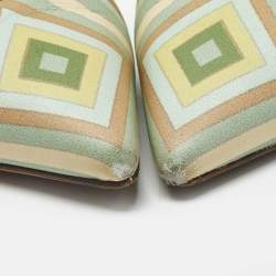 Pre Owned Valentino Rockstud Size 39 Multicolor Leather Pumps