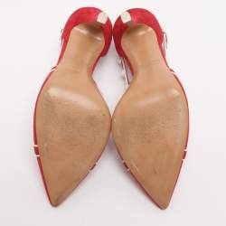 مملوكة مسبقًا حذاء كعب عالي فالنتينو جلد بيج / أسود سيور متقاطعة مرصعة روكستد مقاس 40.5