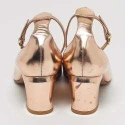 مملوكة مسبقًا Valentino Tango Size 36 Gold Leather Mary Jane Pumps