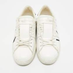 مملوكة مسبقًا Valentino VLTN Size 35.5 White Leather Low Top Sneakers