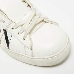 مملوكة مسبقًا Valentino VLTN Size 35.5 White Leather Low Top Sneakers