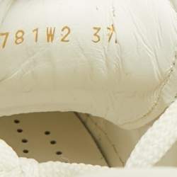 مملوكة مسبقًا حذاء رياضي فالنتينو منخفض من أعلى في إل تي إن جلد أبيض مقاس 37