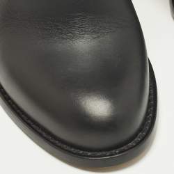 مملوكة مسبقًا حذاء بوت كاحل فالنتينو روكستد جلد لامع أسود مقاس 39