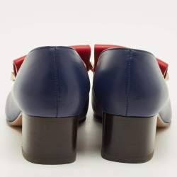 Pre Owned حذاء كعب عالي فالنتينو جلد متعدد الألوان شُرابات كتلة كعب مقاس 35.5