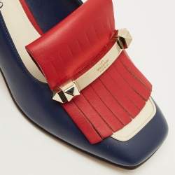 Pre Owned حذاء كعب عالي فالنتينو جلد متعدد الألوان شُرابات كتلة كعب مقاس 35.5