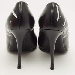 Pre Owned حذاء كعب عالي فالنتينو VLTN جلد أسود مقاس 38