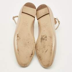 Pre Owned حذاء كعب عالي فالنتينو تانغو سير كاحل جلد لامع أسود مقاس 38