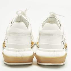 Pre Owned Valentino Bounce Size 37 White Mesh Low Top Sneakers