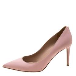 Valentino Blush Pink Leather Pointed Toe Pumps Size 39