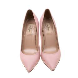 Valentino Blush Pink Leather Pointed Toe Pumps Size 39