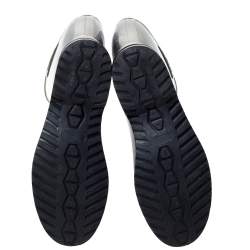 Pre Owned Valentino Grey Rose Print Rubber Rain Boot Size 38