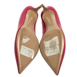 مملوكة مسبقًا حذاء كعب عالي فالنتينو مرصع روكستد و كعب كيتن أحمر مقاس 38