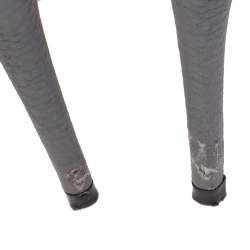 Pre Owned Valentino Stone Blue Leather Rockstud Pointed Toe Sandals Size 38