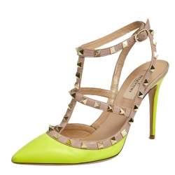 Neon yellow 2024 valentino rockstuds