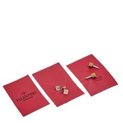 Pre Owned Valentino Beige Patent Leather Bow Slingback Platform Sandals Size 39