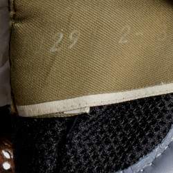 Pre Owned Valentino Multicolor Suede And Lace Rockrunner Low Top Sneakers Size 39.5