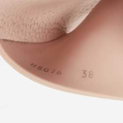 Pre Owned Valentino Pink Rubber VLTN Pool Slide Flat Size 38