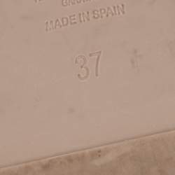 Pre Owned Valentino Pink Lace and Mesh Espadrille Flats Size 37