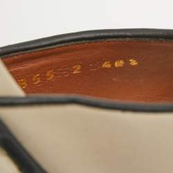 Pre Owned Valentino Cream Leather Platform Ankle Strap  Pumps Size 40.5