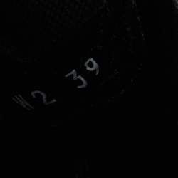 Pre Owned Valentino Black Leather Rockstud Untitled Sneakers Size 39