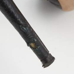 Pre Owned Valentino Black Leather Rockstud Ankle Strap Pumps Size 39 