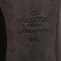 Valentino Black Leather Rockstud Pumps Size 39.5