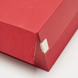 Pre Owned Valentino Navy Blue/Beige Patent and Leather Rockstud Ballet Flats Size 36.5