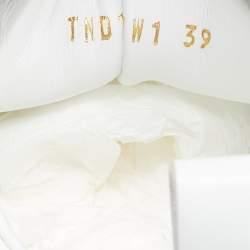 مملوكة مسبقًا حذاء رياضي فالنتينو روكستد جلد وردي/أبيض عنق منخفض مقاس 37.5