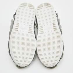 Pre Owned حذاء رياضي فالنتينو أتيليه 03 روز أديشن جلد أبيض مقاس 37