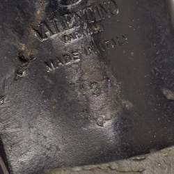 Pre Owned Valentino Black Leather Rockstud Ankle Boots Size 37