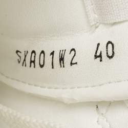 مملوكة مسبقًا Valentino White Leather  Low Top Sneakers Size 40